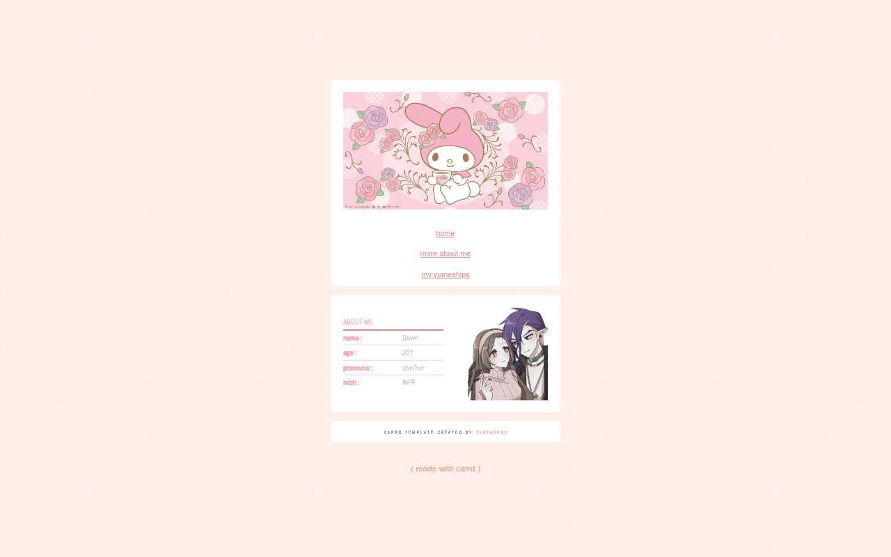 Carrd profile picture for @maids